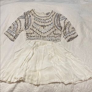 ASOS White Dress with Silver Embellishments